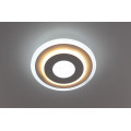 Сучасний круглий світильник стельовий LED для кімнати кухні ванної 25138 Білий 4х25х25 см.