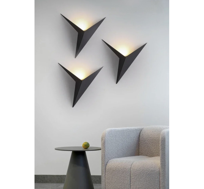 Бра LED 28121 Черный 9х20х20 см.