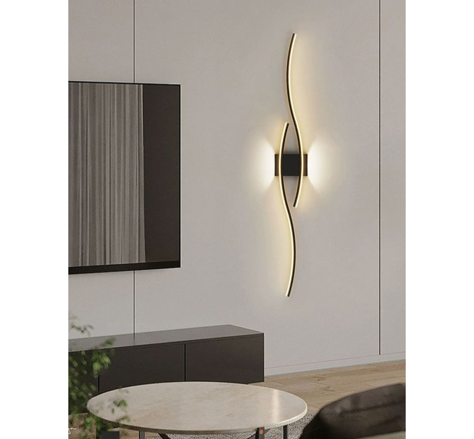 Бра LED 27648 Черный 7х15х60 см.