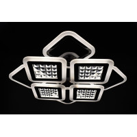 Люстра світлодіодна стельова LED світильник для квартири на стелю лед з пультом 26121 Чорний 11х54х62 см.