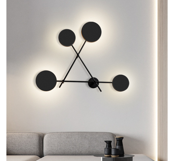 Бра LED 26366 Черный 14х75х75 см.