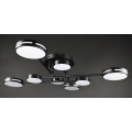 Люстра светодиодная потолочная LED светильник для квартиры на потолок лэд 27935 Черный 17х90х90 см.