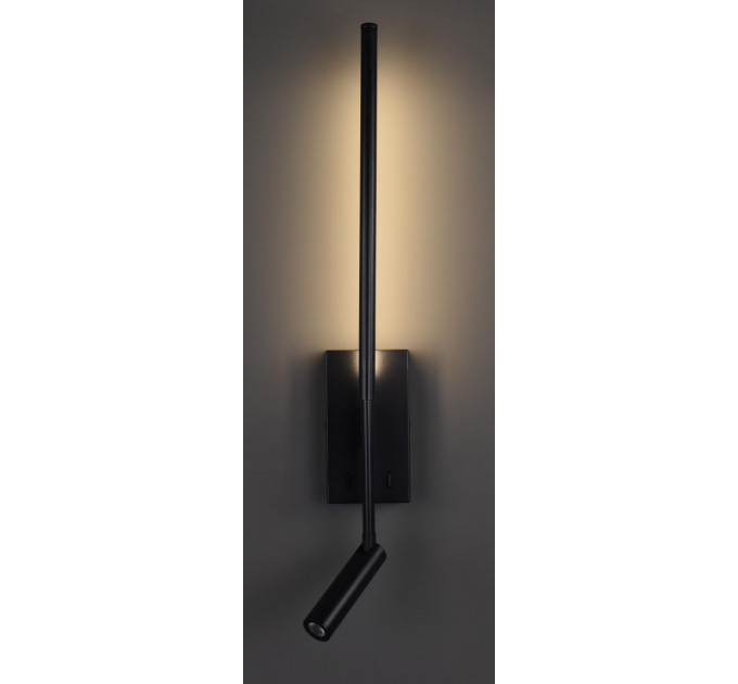 Бра LED 28301 Черный 60х8х8 см.