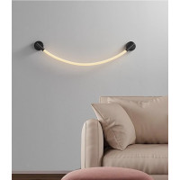 Бра LED 27387 Чорний 7х10х80 см.