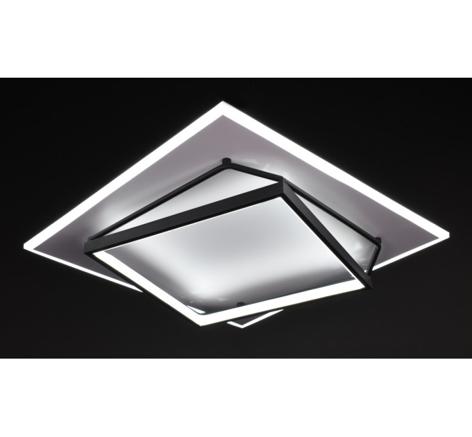 Люстра світлодіодна стельова LED світильник для квартири на стелю лед 27541 Білий 9х50х50 см.