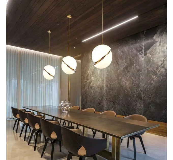 Люстра подвесная на 1 лампочку 26682 Латунь 35-200х25х25 см.