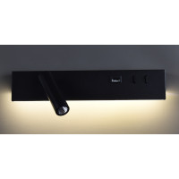 Бра LED 28288 Чорний 6х30х7 см.