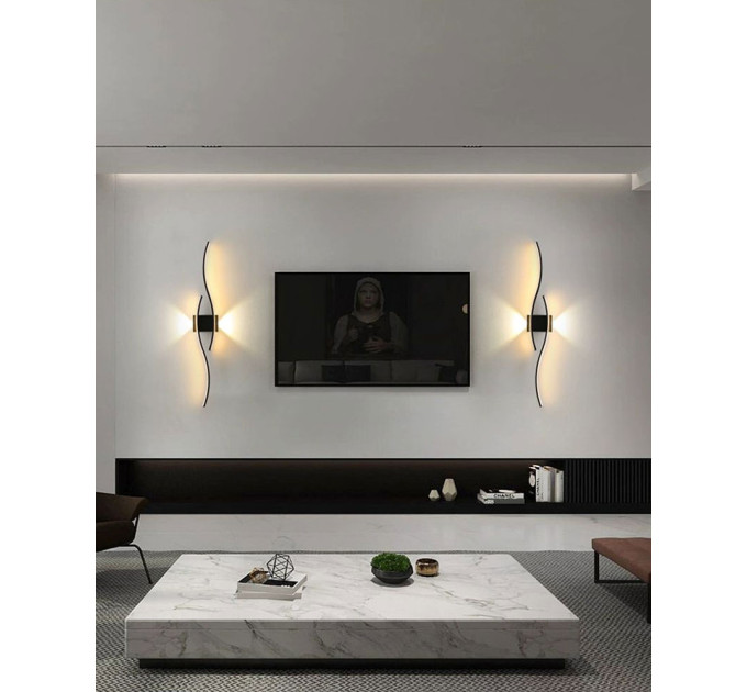 Бра LED 27648 Черный 7х15х60 см.
