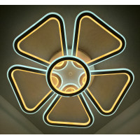 Люстра светодиодная потолочная LED светильник для квартиры на потолок лэд 25573 Белый 10х62х62 см.