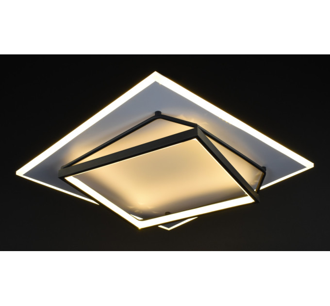 Люстра світлодіодна стельова LED світильник для квартири на стелю лед 27541 Білий 9х50х50 см.