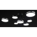 Люстра світлодіодна стельова LED світильник для квартири на стелю лед 27937 Чорний 19х80х80 см.
