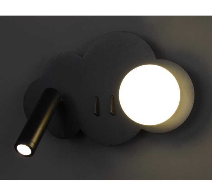 Бра LED 28394 Черный 10х25х15 см.