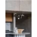 Люстра підвісна LOFT на 6 лампочок 26151 Чорний 30-200х45х45 см.