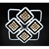 Люстра світлодіодна стельова LED світильник для квартири на стелю лед з пультом 26122 Чорний 11х54х62 см.