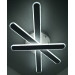 Люстра светодиодная потолочная LED светильник для квартиры на потолок лэд 25333 Белый 9х37х61 см.
