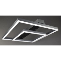 Люстра светодиодная потолочная LED светильник для квартиры на потолок лэд 28005 Черный 12х50х50 см.