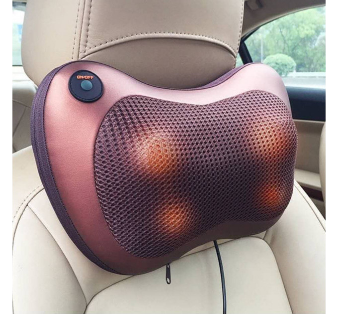 Масажна подушка Car and Home Massage Pillow, масажер для шиї автомобільний