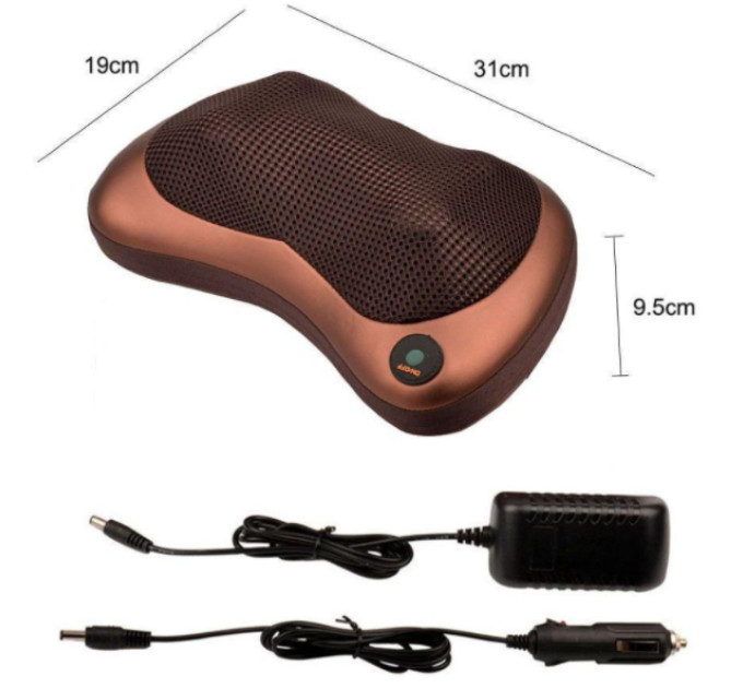 Масажна подушка Car and Home Massage Pillow, масажер для шиї автомобільний