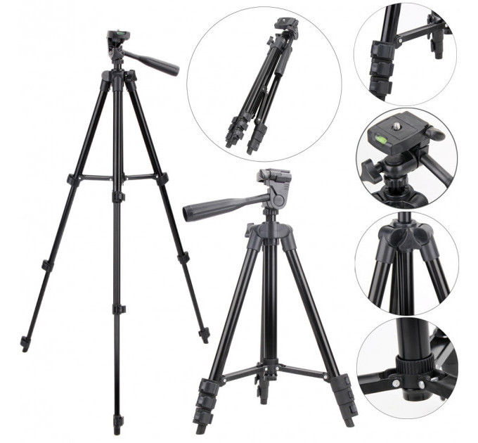 Штатив для телефону та фотоапарата Tripod 3120 PRO портативний трипод 0,35-1.02м висота