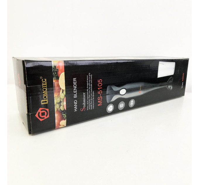 Блендер DOMOTEC MS-5104 400 Вт, Блендер погружной электрический, Блендер для дома, Портативный блендер