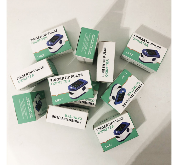 Пульсоксиметр Fingertip pulse oximeter LK87, Пульсоксиметр для вимірювання пульсу та сатурації портативний