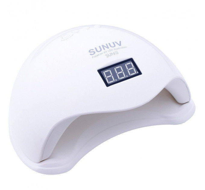 Лампа для манікюру Sun 5 nail lamp FD93-1 led для сушіння гель лаку з таймером для домашнього використання