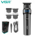 Машинка для стрижки волос VGR V-987 BLACK, для стрижки посеченных волос