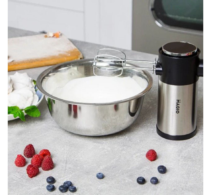 Миксер ручной MAGIO МG-231 300 Вт, миксер для взбивания, ручной миксер для кухни, миксер для кухни