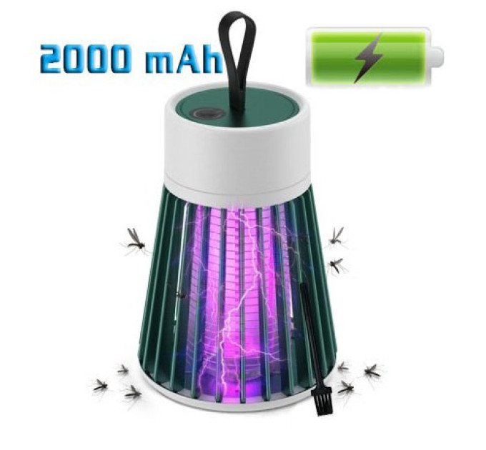 Уничтожитель насекомых для дома Electronic shock Mosquito killing lamp НА АККУМУЛЯТОРЕ для похода на природу