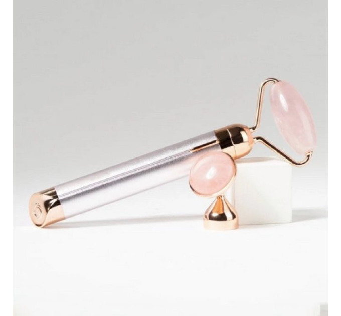 Массажер ролик электрический для лица Facial Roller Massager. Цвет: бежевый