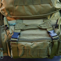 Сумка - подсумок тактическая поясная Tactical военная, сумка нагрудная с ремнем 5 литров кордура хаки