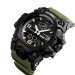 Часы наручные мужские SKMEI 1586AG ARMY GREEN, мужские армейские водостойкие тактические. Цвет: зеленый