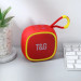Портативная Bluetooth-колонка TG659 с ремешком, Громкая блютуз колонка для вечеринки. Цвет: красный