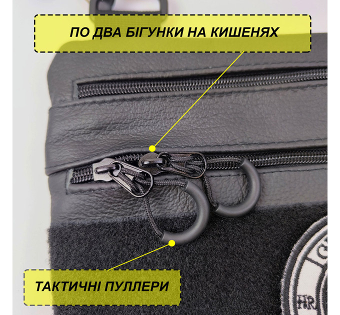Мужская сумка кобура из натуральной кожи, для скрытого ношения с кобурой, мужской мессенджер