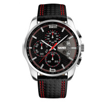 Часы наручные мужские SKMEI 9106RD, оригинальные мужские часы, модные мужские часы круглые