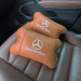 Комплект 2шт для подголовника Mercedes-Benz изготовлен из натуральной коричневой кожи. Комфорт в авто