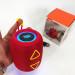 Портативная колонка TG655 5W с RGB подсветкой и ремешком, беспроводная колонка мощная. Цвет: красный