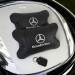 Мерседес 2шт, натуральная кожа, подушки на подголовник для авто с логотипом Mercedes-Benz