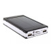 УМБ Power Bank Solar 40000 mAh мобільне зарядне із сонячною панеллю та лампою. Колір: чорний
