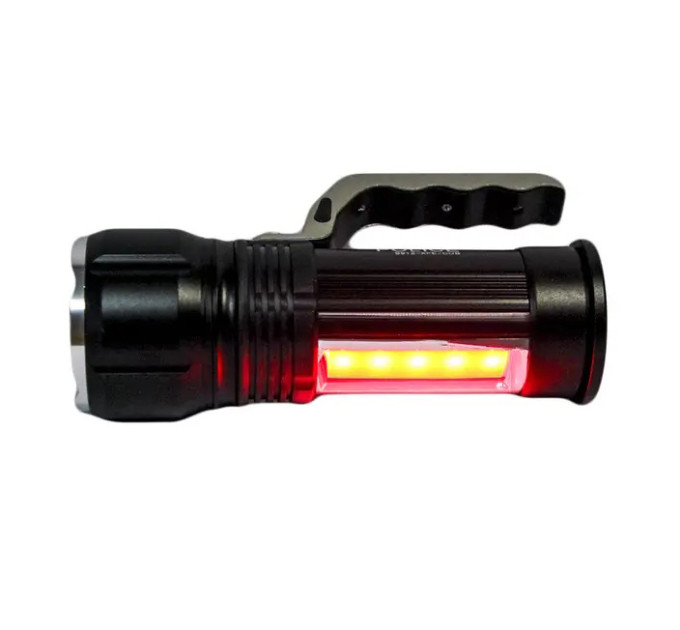 Професійний переносний ліхтар-прожектор Bailong S912-XPE+COB(white+red) 2 режими роботи