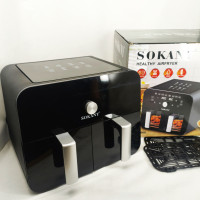 Мультипіч SOKANY SK-10008 на 10 л Аерофритюрниця з таймером та терморегулятором, Аерогриль