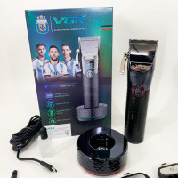 Профессиональная беспроводная машинка для стрижки VGR V-682 RED триммер для волос