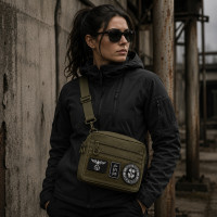 Мужская тактическая сумка EDC Cordura 600D, сумка для патчей 25×20×5,5 см хаки
