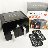 Мультипечь SOKANY SK-10008 на 10 л Аэрофритюрница с таймером и терморегулятором, Аэрогриль