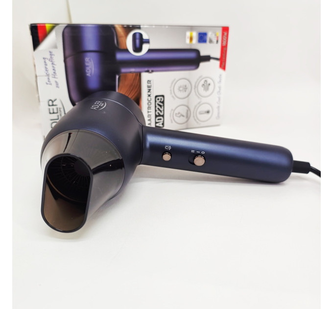 Фен для укладки с ионизацией Adler AD 2279b 1800Вт
