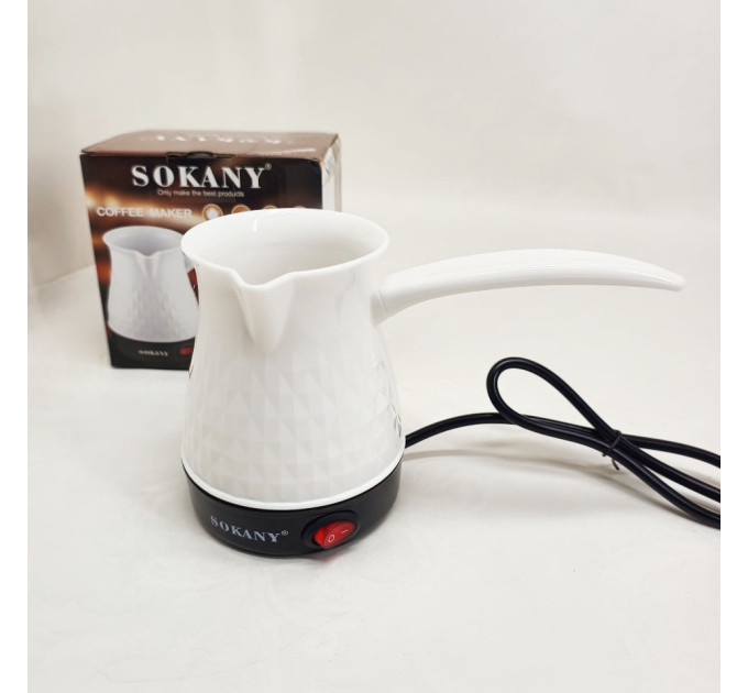 Электрическая турка Sokany SK-219 500мл 500Вт для кофе White
