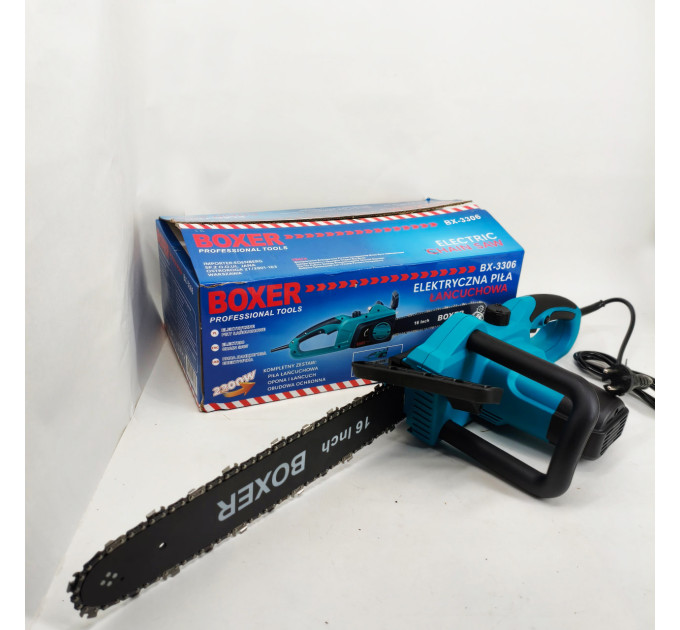 Пила цепная сетевая 2200Вт 40см Boxer BX-3306 электропила