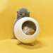 Креативний портативний дитячий нічник Котик у будиночку Cat House Білий Світильник з регулюванням яскравості