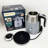 Чайник електричний із датчиком температури Rainberg RB-2314 2200Вт 1.7л Gray