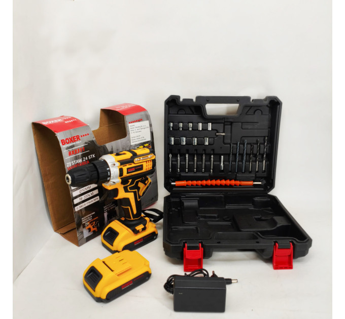 Портативний акумуляторний шуруповерт Boxer BX-3311 1750 об/хв